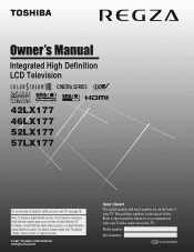 Toshiba 57LX177 Owner's Manual - English