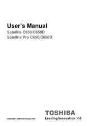 Toshiba Satellite Pro C650 User Manual
