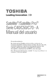 Toshiba C40-ASP4189FM Windows 8.1 Spanish User's Guide for Satellite/Satellite Pro C40/C50/C70-A Series (Español)