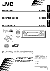 JVC S890 Instruction Manual