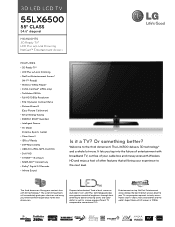 LG 55LX6500 Specification