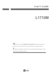 LG L1710M User Guide