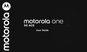 Motorola one 5G ace User Guide