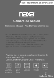 Naxa NDC-409 Spanish manual