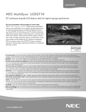 NEC LCD5710-2-IT MultiSync LCD5710-2-AV : color brochure