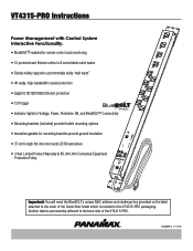 Panamax VT4315-PRO Instructions