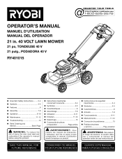 Ryobi RY401150 Operation Manual