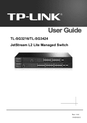 TP-Link TL-SG3424 TL-SG3216 V1 User Guide