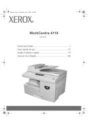 Xerox 4118P Quick Use Guide