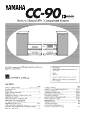 Yamaha CC-90 Owner's Manual