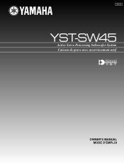 Yamaha YST-SW45 Owner's Manual