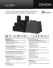 Denon DHT-788BA Literature/Product Sheet