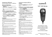 Garmin VHF 300 Marine Radio ML Quick Reference Guide