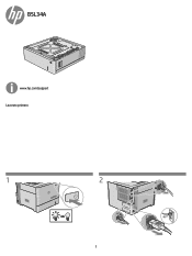 HP Color LaserJet Enterprise MFP M577 1x500 Tray Installation Guide