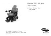 Invacare TDXSP2V Owners Manual