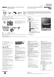 Lenovo B475e Lenovo B475e, B575e Safety, Warranty, and Setup Guide V1.0 (English)