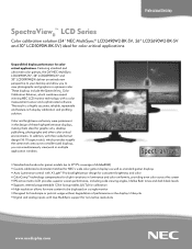 NEC LCD2490W2-BK-SV MultiSync LCD2490W2-BK-SV : color brochure