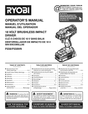 Ryobi P238 Operation Manual