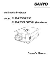 Sanyo PLC-XP56L Instruction Manual, PLC-XP56