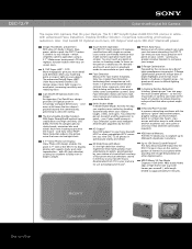 Sony DSC-T2/P Marketing Specifications (Pink Model)