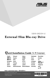 Asus SBW-06D5H-U QIG Quick Installation Guide