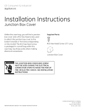 GE GSM1860NSS Installation Instructions
