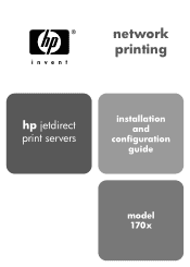 HP 170X HP JetDirect 170X - Installation and Configuration Guide