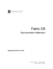 HP AE370A Brocade Fabric OS Documentation Addendum - Supporting Fabric OS v5.2.x (53-1000429-01-HP)