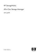 HP DL160 HP StorageWorks All-in-One Storage Manager user guide (452695-004, November 2008)