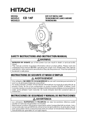 Hitachi CD14F Instruction Manual