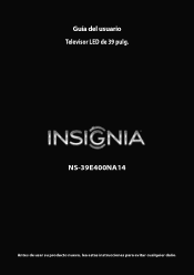 Insignia NS-39E400NA14 User Manual (Spanish)