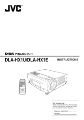 JVC DLA-HX1U Instruction Manual