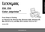 Lexmark Z25 Color Jetprinter From Setup to Printing