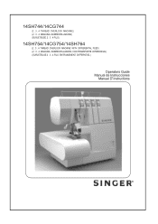 Singer Stylist 14SH764 Serger Instruction Manual 21