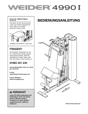 Weider 4990 I German Manual