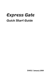 Asus G71Gx Quick Start Guide