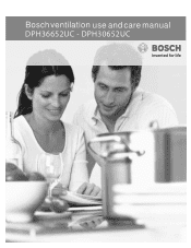 Bosch DPH30652UC Instructions for Use