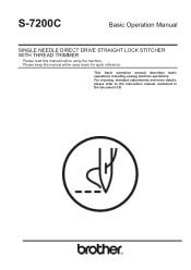 Brother International S-7200C Basic Instruction Manual - English