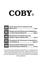 Coby NBPC1022 Windows XP System Recovery Guide