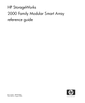 HP 2000fc HP StorageWorks 2000 Modular Smart Array Reference Guide (481599-003, August 2008)
