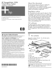 HP StorageWorks 1000i HP StorageWorks 1000i Virtual Library System installation instructions (May 2006)