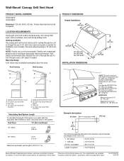 KitchenAid UXG7480VDS Dimension Guide