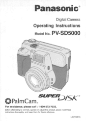 Panasonic PVSD5000 PVSD5000 User Guide