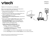 Vtech VH6211 Headset connection methods - Option 4 Connect to a computer