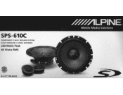 Alpine SPS-610C Installation Manual