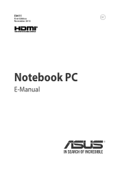 Asus R752LA User's Manual for English Edition