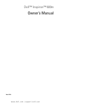 Dell Inspiron 600m Owner's Manual