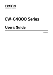 Epson ColorWorks CW-C4000 Users Guide