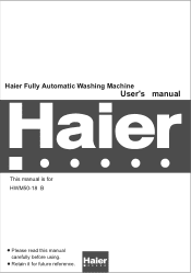 Haier HWM50-18B User Manual