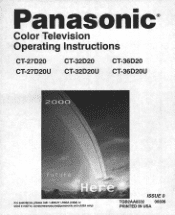 Panasonic CT32D20B 32' Color Tv